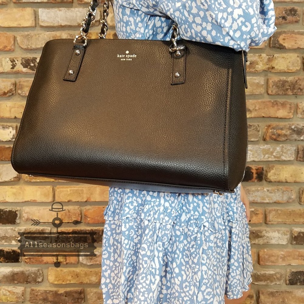 KATE SPADE Andee Leather Cobble Hill Tote Black - Picture 3 of 14